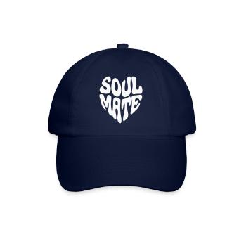 Soul Mate Retro Heart - Customizable color - Baseball Cap - blue/blue - Front