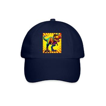 Dinosaurier - Baseballkappe - Blau/Blau - Vorne
