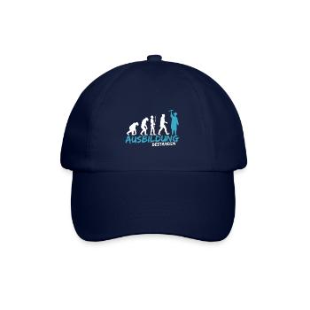 Ausbildung Prüfung bestanden Geselle Evolution - Baseballkappe - Blau/Blau - Vorne