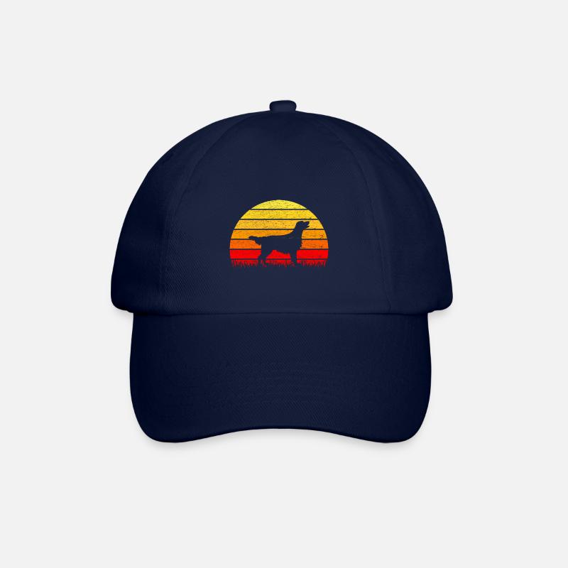 Flat Coated Retriever Sonnenaufgang - Baseballkappe - Blau/Blau