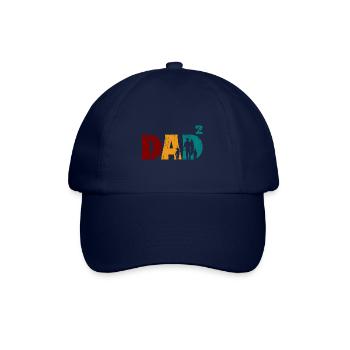 Papa père de 2 enfants jumeaux fils filles - Casquette classique - bleu/bleu - Devant