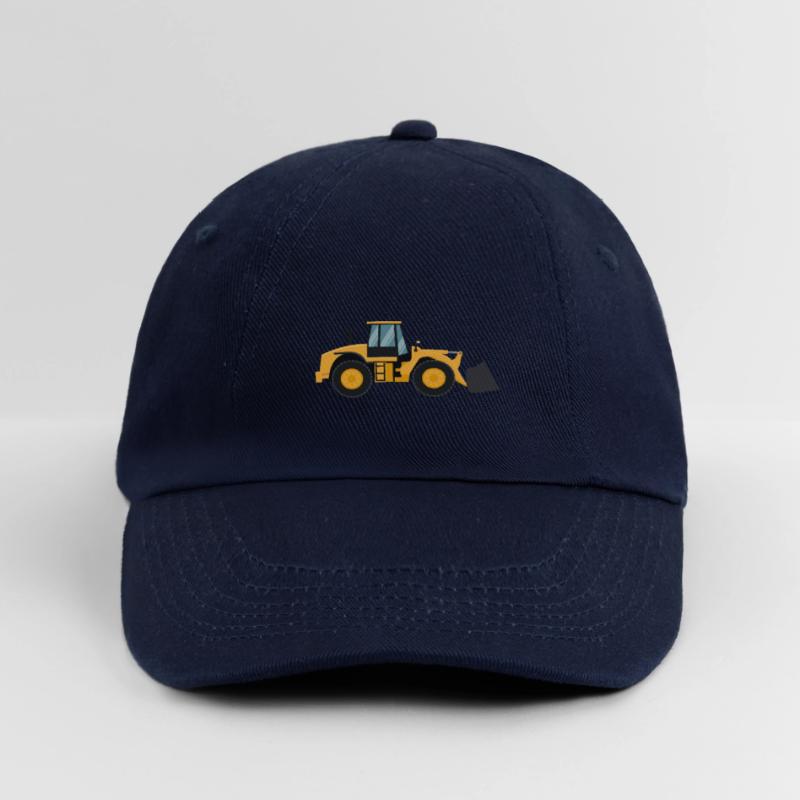 Loading Machine Silhouette Gift Wheel Loader Driver Baseball Cap