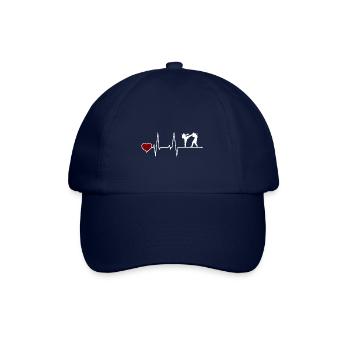 Muay Thai Thai boxing heartbeat - Baseball Cap - blue/blue - Front