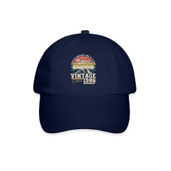 Original Octobre 1986 36th Birthday Gift Cool - Casquette classique - bleu/bleu - Devant