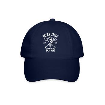 Poseidon schöne Insel auf See Yacht Club - Baseballkappe - Blau/Blau - Vorne