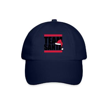 friends crew team merry christmas santa claus n - Baseball Cap - blue/blue - Front