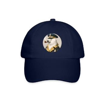 Vieux phoque à fourrure - ours polaire avec pipe - Casquette classique - bleu/bleu - Devant