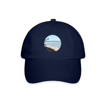 Distant ocean view - Baseball Cap - blue/blue - Front