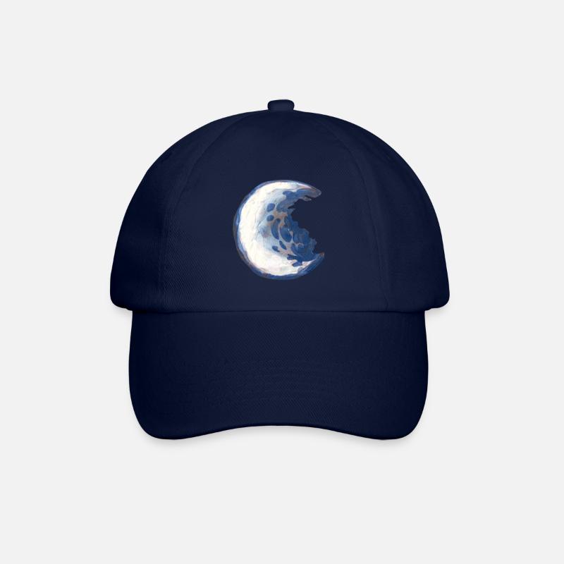 Mond - Baseballkappe - Blau/Blau