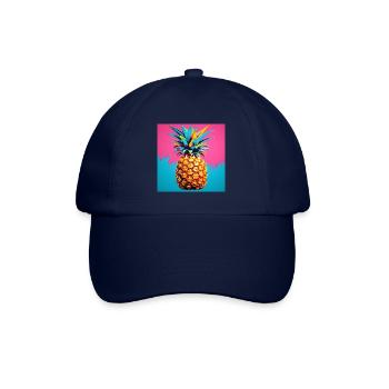 Ananas POP ART - Casquette classique - bleu/bleu - Devant