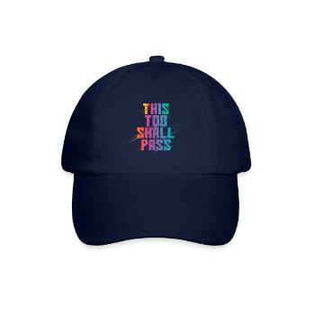 Auch dies wird Regenbogen passieren - Baseballkappe - Blau/Blau - Vorne