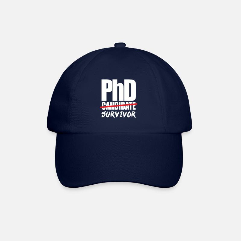 Abschlussgeschenk Phd Uni Spruch - Baseballkappe - Blau/Blau