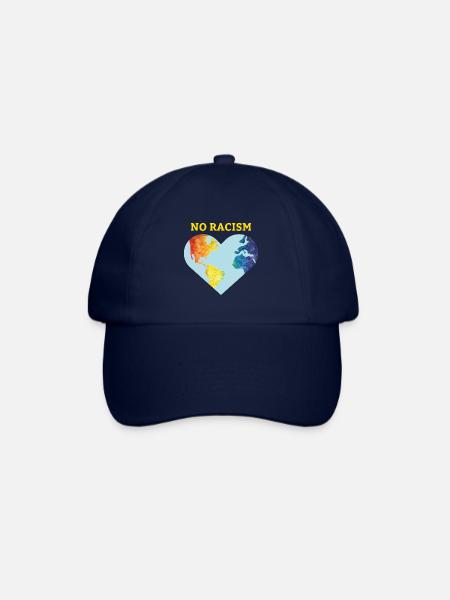 No racism Toleranz Geschenk Menschenrechte - Baseballkappe - Blau/Blau