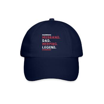Herping Herpétologie Herpétologiste Papa Spruch - Casquette classique - bleu/bleu - Devant