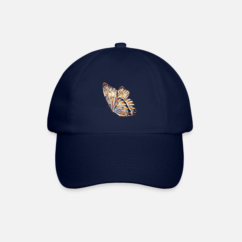 Schmetterling - Baseballkappe - Blau/Blau