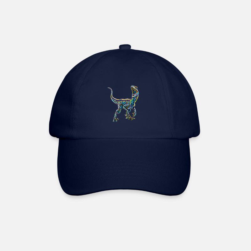 Velociraptor - Baseballkappe - Blau/Blau