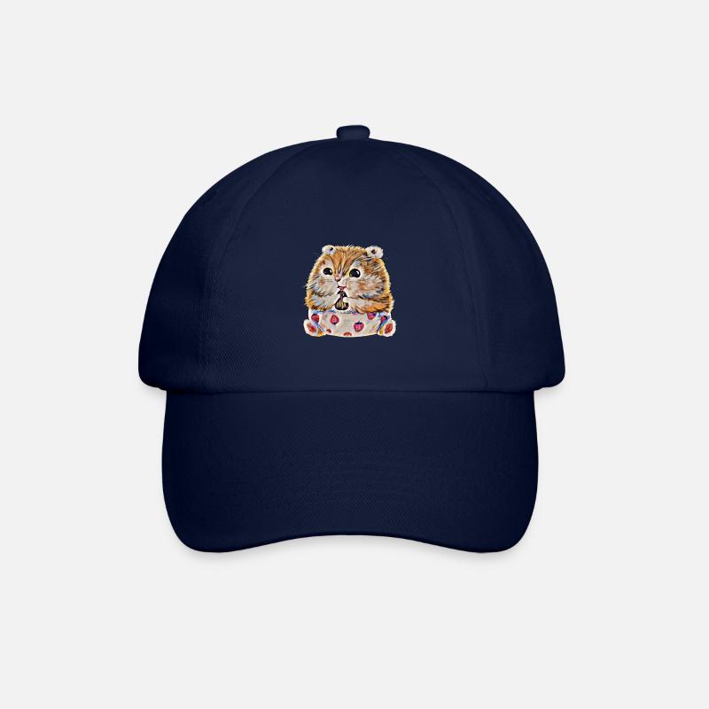 Hamster - Baseballkappe - Blau/Blau