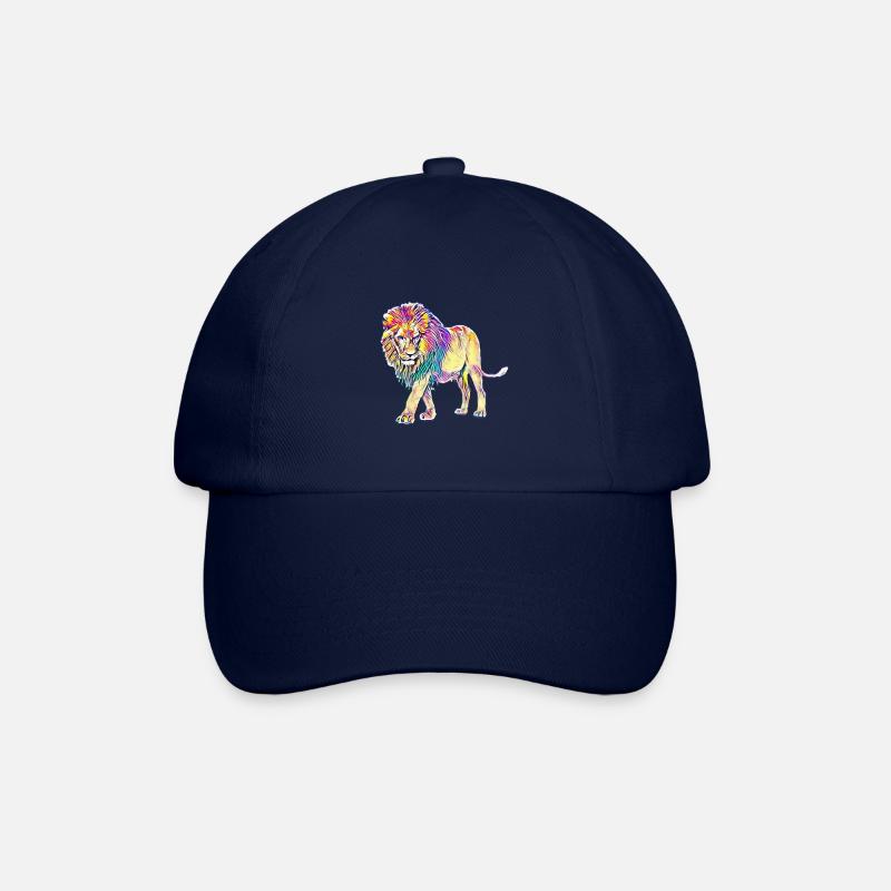 Löwe - Baseballkappe - Blau/Blau