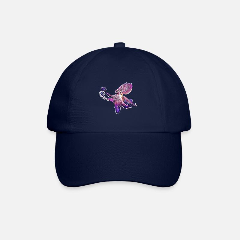 Octopus - Baseballkappe - Blau/Blau