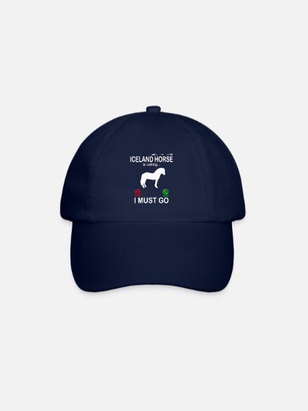 Cheval islandais appelle un téléphone drôle en disant - Casquette classique - bleu/bleu