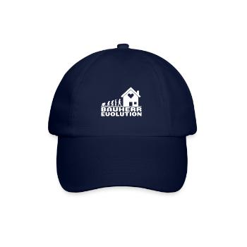 Bauherr Evolution lustig für Männer Richtfest - Baseballkappe - Blau/Blau - Vorne