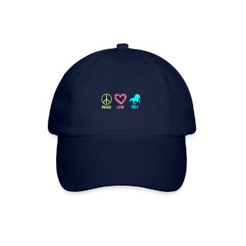 Tölt Islandpferd Isländer Pferd Peace Love - Baseballkappe - Blau/Blau - Vorne