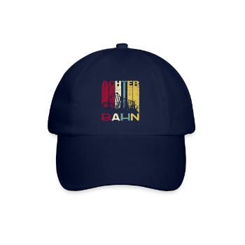 Achterbahn Freizeitpark Retro Vintage Silhouette - Baseballkappe - Blau/Blau - Vorne