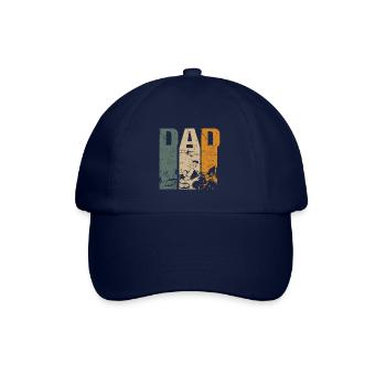 Parachutisme Papa Papa Retro - Casquette classique - bleu/bleu - Devant
