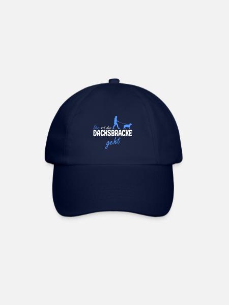 Alpenländische Dachsbracke Papa der mit dem geht - Baseballkappe - Blau/Blau