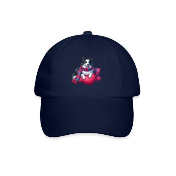 Border Collie - Casquette classique - bleu/bleu - Devant