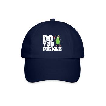 Pickle Gurke Pickelball Schläger Lustig - Baseballkappe - Blau/Blau - Vorne