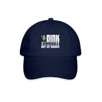 Pickelball Pickle Schläger Gurke Geschenk - Baseballkappe - Blau/Blau - Vorne