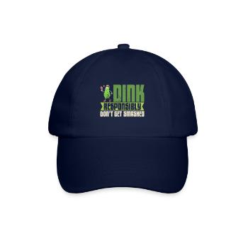 Pickelball Pickle Schläger Gurke Geschenk - Baseballkappe - Blau/Blau - Vorne