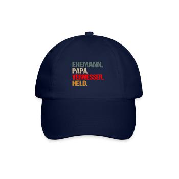 Vermesser Ehemann Papa Held - Baseballkappe - Blau/Blau - Vorne