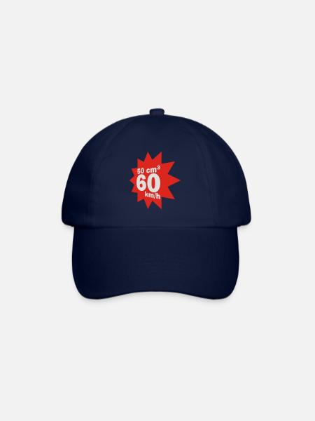 50 cc, 60 km / h - Baseball Cap - blue/blue