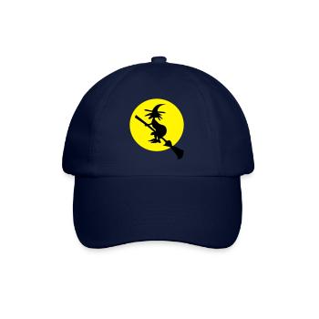 witch and full moon - Baseball Cap - blue/blue - Front