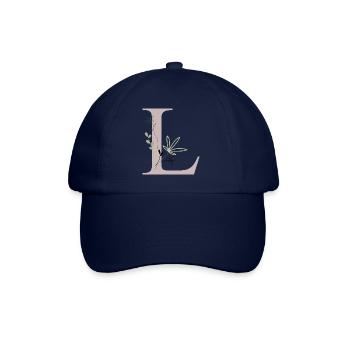 Letter L with flowers - Baseball Cap - blue/blue - Front
