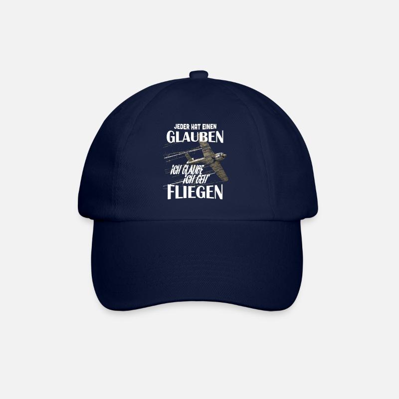 Ich geh' Fliegen - Baseballkappe - Blau/Blau
