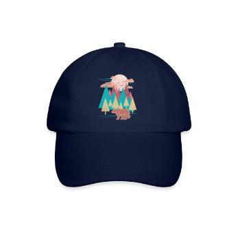 Landscape (bear) - Baseball Cap - blue/blue - Front