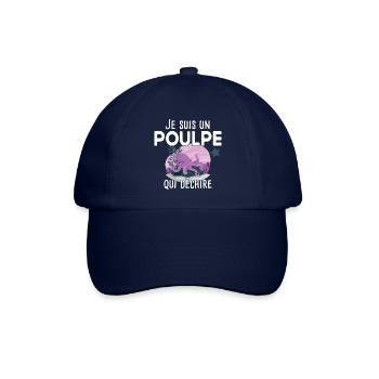 Poulpe mer crustacé touriste cadeau humour - Casquette classique - bleu/bleu - Devant