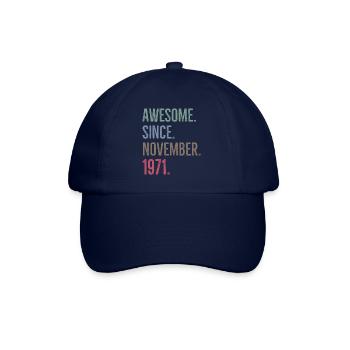 Génial depuis novembre 1971 - Casquette classique - bleu/bleu - Devant