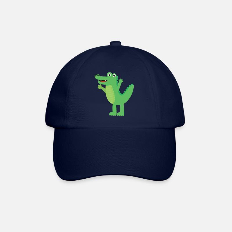 Krokodil - Baseballkappe - Blau/Blau
