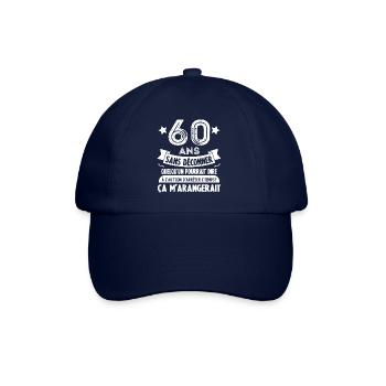 60 Ans Cadeau D'anniversaire 60 Ans - Casquette classique - bleu/bleu - Devant
