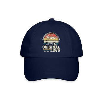 Original 1965 57. Geburtstag Geschenk Herren - Baseballkappe - Blau/Blau - Vorne