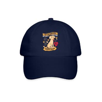 Hund - Ein Tag ohne mich ist möglich - Baseballkappe - Blau/Blau - Vorne