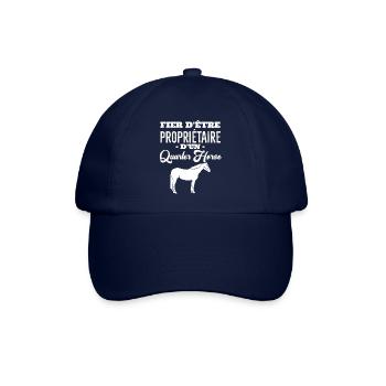 Cheval quarter Horse - Casquette classique - bleu/bleu - Devant