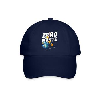zero waste, there is no planet b, earth, climate c - Casquette classique - bleu/bleu - Devant