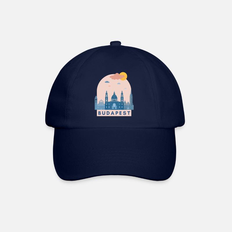 Ungarn Budapest Design Europa Europe Gift - Baseballkappe - Blau/Blau