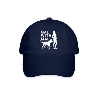 Gal with Mal - Belgischer Schäferhund Malinois - Baseballkappe - Blau/Blau - Vorne