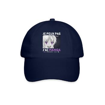 Je peux pas j' ai manga otaku Japon animé cadeau - Casquette classique - bleu/bleu - Devant
